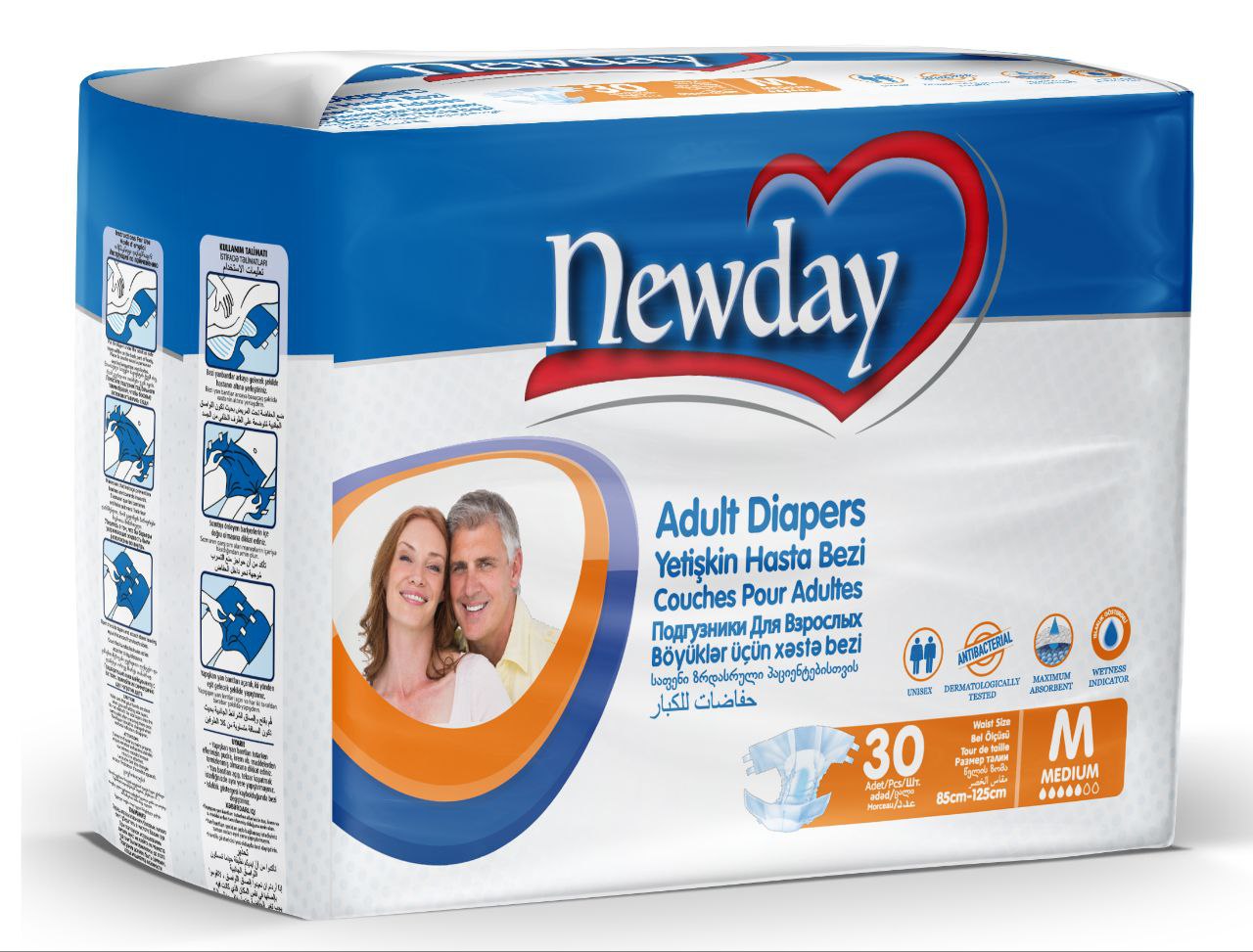 Підгузки для дорослих Newday Adult Diapers Medium